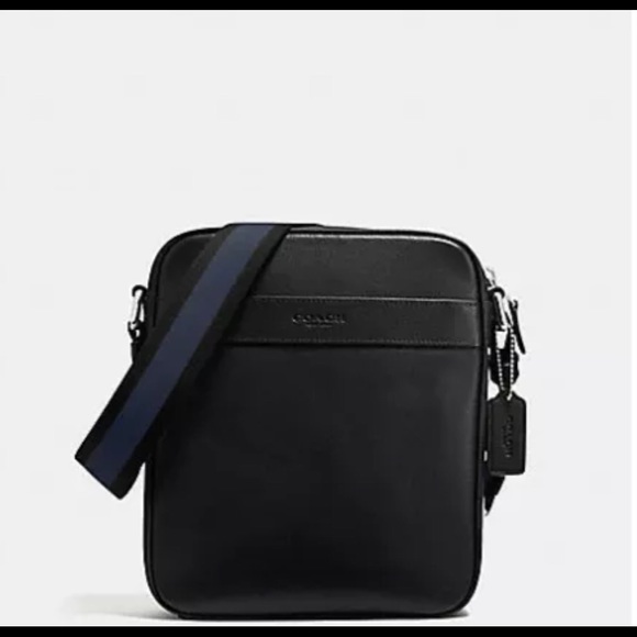 Coach Men’s Leather Messenger Bag NWT black - - Picture 7 of 8